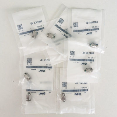 KQG2H06-M5 Male Connector Push to Connect Fittings with Thread Sealant, SS316