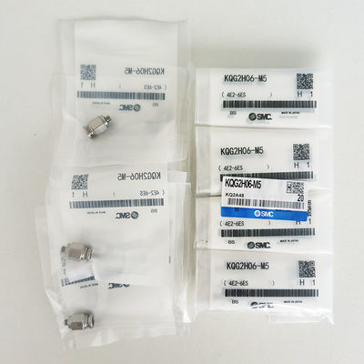KQG2H06-M5 Male Connector Push to Connect Fittings with Thread Sealant, SS316