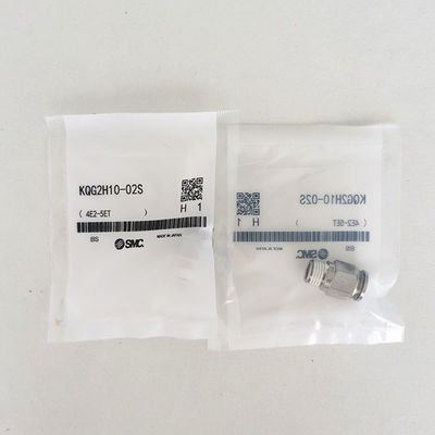 KQG2H10-02S Male Connector Push To Connect Fittings With Thread Sealant, SS316