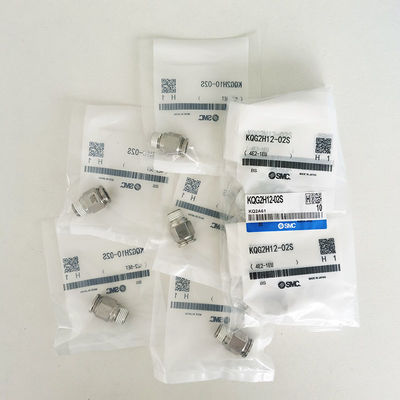 KQG2H10-02S Male Connector Push To Connect Fittings With Thread Sealant, SS316