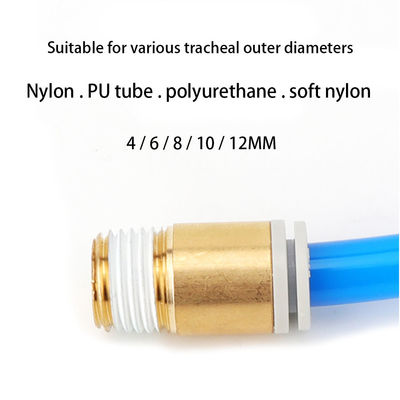 SMC Type Brass Pneumatic Fittings KB2S4-M5 6-01 Threaded Straight Through