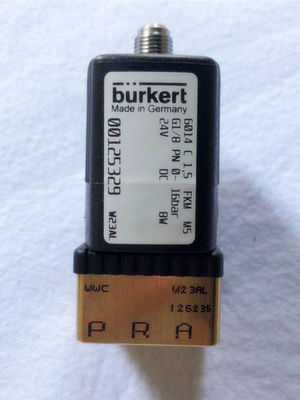 Burkert 00125329 3/2 Way Solenoid Valve 16 Bar 24v Normally Closed G1/8