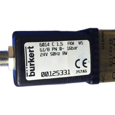 New 00125331 G1/8 burkert solenoid valve 24vdc