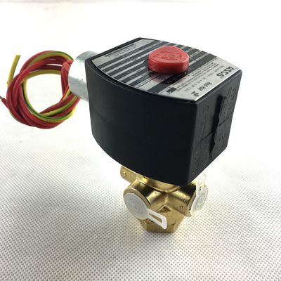 ASCO SCB320B174.230/50 – NPT1/4 3/2 Universal Brass Body NBR Series 320 Direct Operated Inline Solenoid Valves