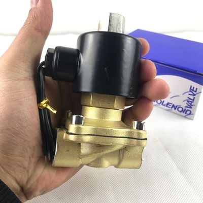 1 Inch 2W200-25 Brass Electric Solenoid Valve Normally Closed NPT Water Air Brass Solenoid Valve NC 2 Way