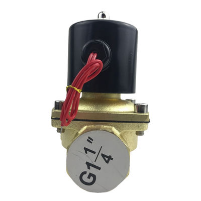 Normally Open 2W350-35 1 1/4 Inch Pure Brass Solenoid Valve Water Air Valve NO
