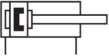 FESTO cylinder, piston rod, with internal thread ADVU-12-5-P-A
