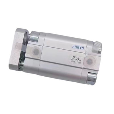 Precision Pneumatic Piston Cylinder With Male Thread Piston Rod End 156855 ADVUL-16-25-P-A