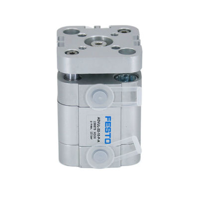 Compact Pressure Resistant Piston Actuator / Air Cylinder with Male Thread and Aluminum Alloy Barrel
