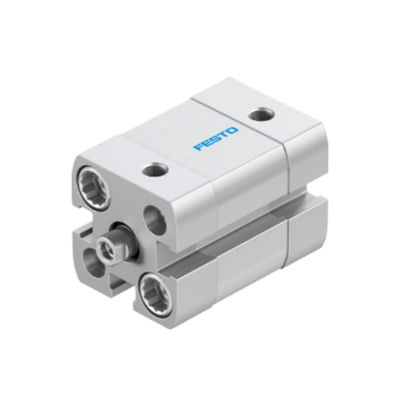 ADN-12-5-A-P-A Piston Pneumatic Cylinder ADN Series Double Acting 20mm Stroke 12mm Rod Wrought Aluminum Alloy