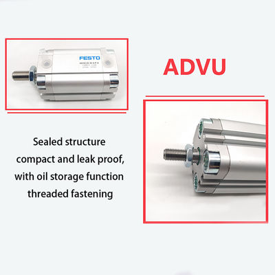 Compact Pneumatic Cylinder with Piston Male Thread 7 bar ADVU-16-40-A-P-A