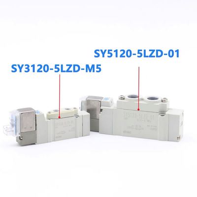 SMC SY3420-5LZD-C8 Solenoid Valve 3 Position Exhaust Center DC24V Port Size Ø8