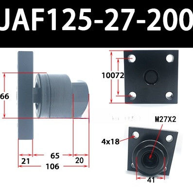 JAF125-27-200 M27x2 Nominal Size For Air Cylinder Compatibility Simple Design