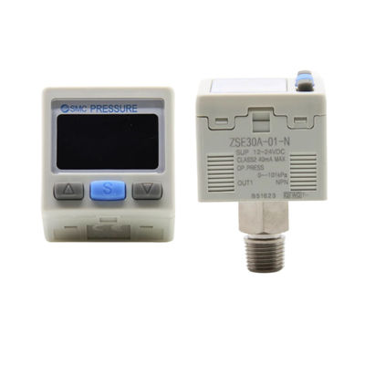 SMC ZSE30A-01-B Digital Pressure Switch Vacuum Pressure R1/8 2-Color Display PNP Open Collector 2 Outputs
