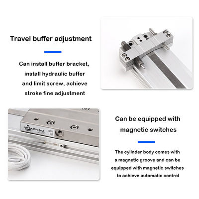 MY3A20 Mechanical Joint Rodless Cylinder MY3A20-100 /200/300/...1500/... /2000