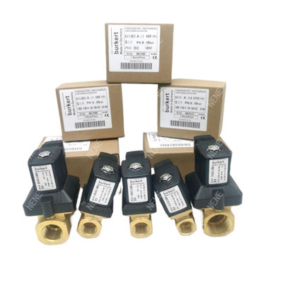 00126216 Solenoid Valve Burkert G1/8 1.5 Flow Hole DC24V 8W Stainless Steel Valve Body 6014 C Normally Closed
