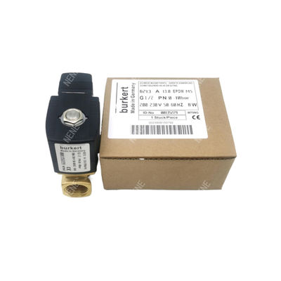 00126216 Solenoid Valve Burkert G1/8 1.5 Flow Hole DC24V 8W Stainless Steel Valve Body 6014 C Normally Closed