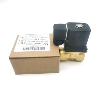 00126204 6014 D Brass Solenoid Valve Burkert Normally Open G1/8 2.5 Flow Hole AC220V 8W