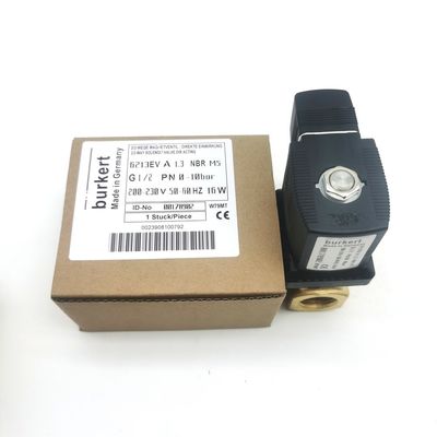 00126204 6014 D Brass Solenoid Valve Burkert Normally Open G1/8 2.5 Flow Hole AC220V 8W