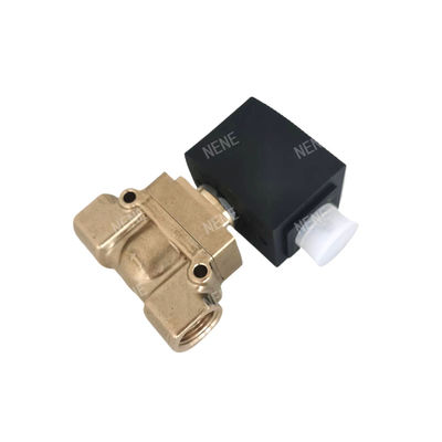 00126162 6014 D burkert solenoid valve Direct Acting Bottom Plate Connection Normally Open 2.0 Flow Hole AC24V 8W Brass Valve Body 0~10bar