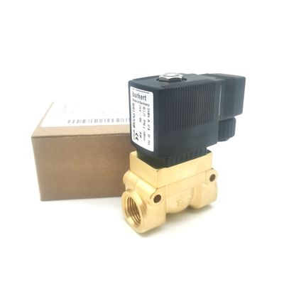 00134237 6013Type Burkert Electromagnetic Valve G1/8 DC24V Brass Body NC FKM Seal