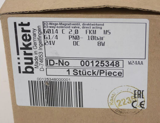 Burkert Fluid Control Systems - 125348 - Solenoid Valve, 6014 00125348