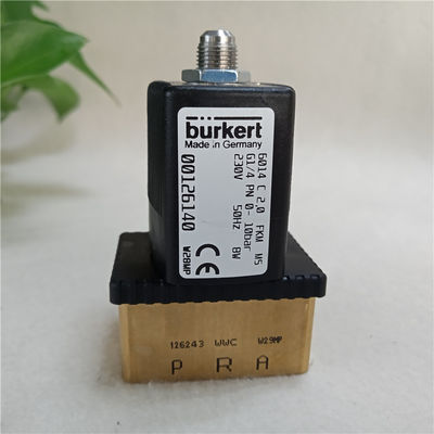 Burkert solenoid valve 6014C 2.0 FKM G1/4 PN 0-10bar 230V 00126140