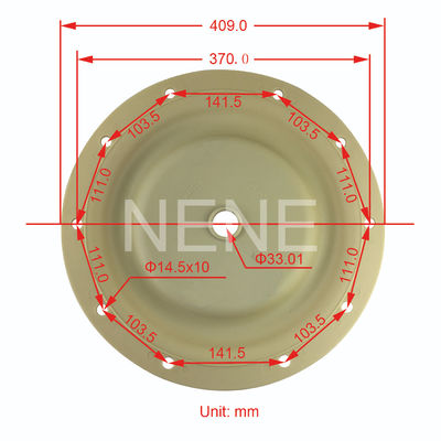 Ingersoll Rand 3"Inch Diaphragm Repair Kit 96475-A 96476-T 666300-9C9-C 666300-EEB-C Santoprene PTFE