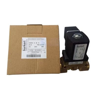 Brass Body Burkert Solenoid Valve 00308503 DC24V 8W G3/4 2/2 Normally Closed 20 Flow Hole 5404 Type  1-32 Bar