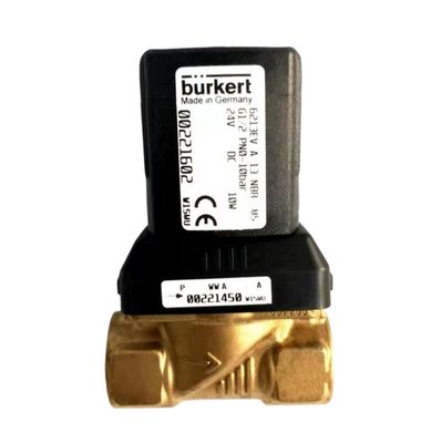 BURKERT 00308505 G3/4 2/2 Normally Closed 20 Flow Hole FKM Sealed Brass Valve Body AC220V 8W 1-40bar 5404 Type