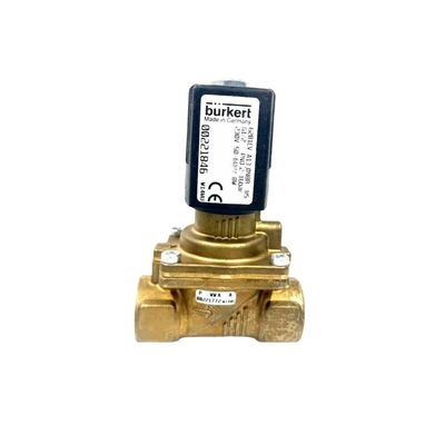 Electron Magnetic Valve BURKERT 00309022 FKM Seal G1/2 2/2 Normally Open 12 Flow Hole DC24V 8W 1-32bar