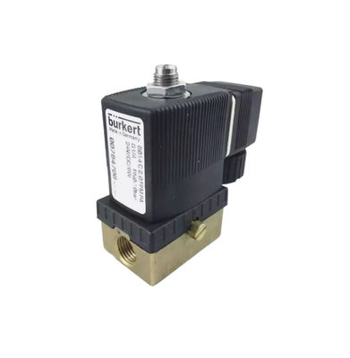 00301170 BURKERT 5404 G1/2 2/2 Normally Open 12 Flow Hole FKM (Fluororubber) Sealed Brass Valve Body AC24V 8W 1-32bar