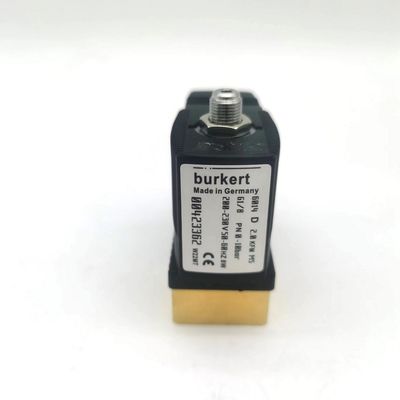 2/2 Normally Open 00295651 Burkert Solenoid Valve 20 Flow Holes FKM (Fluororubber) Sealed Brass Valve Body AC220V 8W 1-25bar