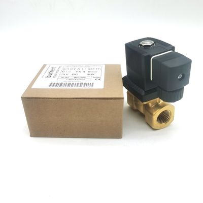 Burkert Solenoid Valve Brass Body 00308120 G1 2/2 Normally Open 25 Flow Hole FKM (Fluororubber) Seal 8W 1-25bar