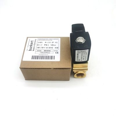 Industrial Solenoid Valve 00085337 G1 1/4 2/2 Normally Closed 32 Flow Hole FKM (Fluororubber) Sealed Brass Valve Body AC24V 8W 1-25bar