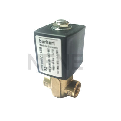 Burkert Solenoid Valve 00134241 6013 Type Direct Acting G1/8-Inch 2.5 Flow Hole FKM Sealed Brass Valve Body 24VAC 8W 0~16bar