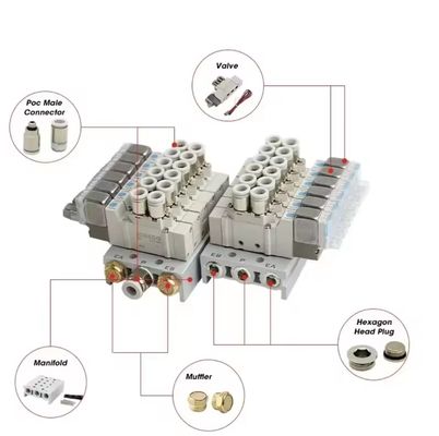 5-Port Valve SMC Solenoid Valves SY3220-5LZD-C6 SY3220-6LZD-C6