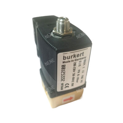 G1/4 Burkert Solenoid Valve 00125302 6013 Type Direct Acting Inch 2/2 Normally Closed 3.0 Flow Hole FKM Sealed Brass Valve Body 24VAC 8W 0~10bar