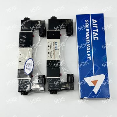 5 Way 3 Position 4V130E-06 Air Fluid AIRTAC Solenoid Valve With Aluminum Alloy Body