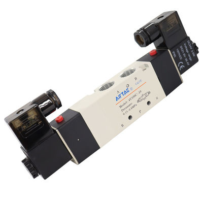 Airtac 4V330C-08 DC24V 4V330C-10 AC220V Solenoid Air Valve(5/2,5/3 way) - 4V330C08B