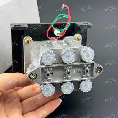 6CV-D Six Hole Dump Truck Control Valve with PTO Function Silver Aluminum alloy