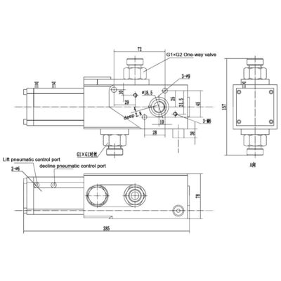 14867322 HYVA PT1220 Single Pressure Dump  Truck controls PT1220-220 Black Aluminum alloy stainless steel