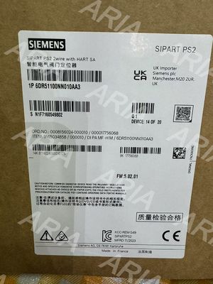 6DR5110-0NN01-0AA3 SIEMENS SIPART PS2 smart electropneumatic positioner for pneumatic linear and part-turn a..