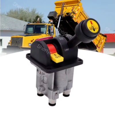 BKQF34-B 14750650H 4 Hole Dump Truck Rubber Handle Valve M6 Locked Hydraulic Dump Truck Control Valve ﻿