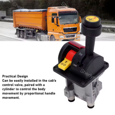 BKQF34-B 14750650H 4 Hole Dump Truck Rubber Handle Valve M6 Locked Hydraulic Dump Truck Control Valve ﻿