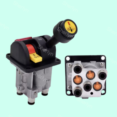 BKQF34-B 14750650H 4 Hole Dump Truck Rubber Handle Valve M6 Locked Hydraulic Dump Truck Control Valve ﻿
