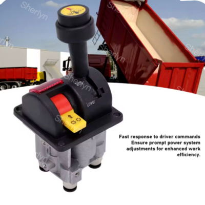 BKQF34-B 14750650H 4 Hole Dump Truck Rubber Handle Valve M6 Locked Hydraulic Dump Truck Control Valve ﻿