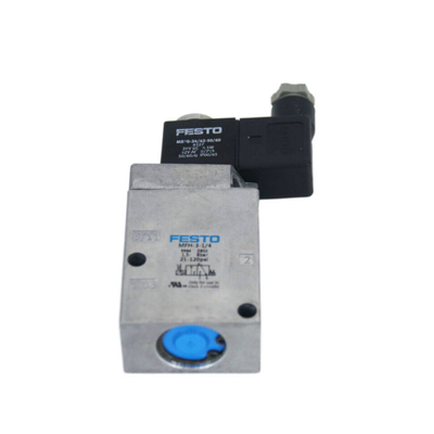 Festo Valve MFH-3-1/4 9964 Mechanical Valve, 3 Port, Closed, Electrical, G 1/4, 0.15 to 0.8 Mpa