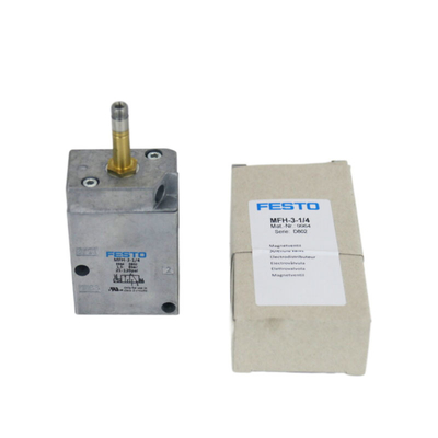 Festo Valve MFH-3-1/4 9964 Mechanical Valve, 3 Port, Closed, Electrical, G 1/4, 0.15 to 0.8 Mpa
