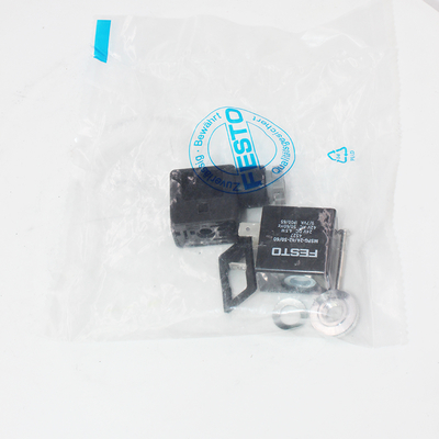 FESTO 4527 MSFG-24-50/60 Solenoid Coil, 24VDC, 4.5W, IP65, Plug Vanes for MSSD-F, 3-Pin